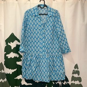 Zara long sleeve collared dress